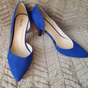 Qupid Blue Heels